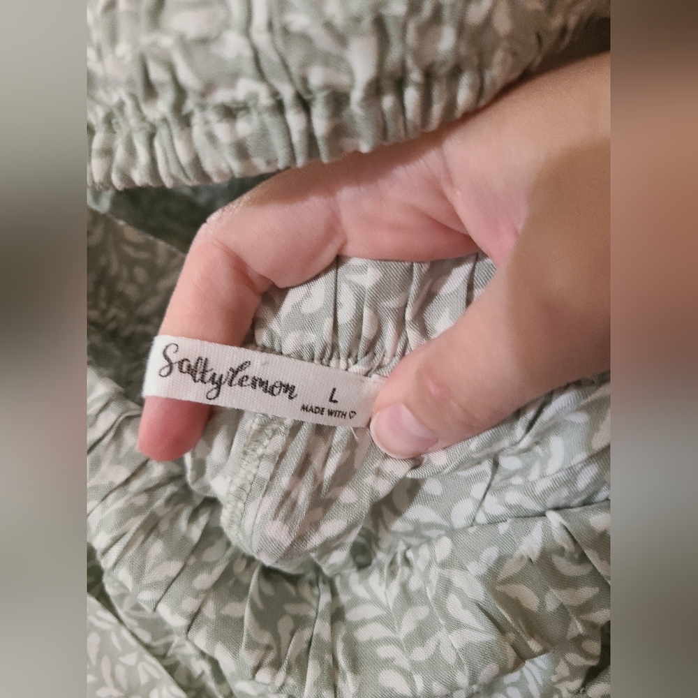 Salty Lemon Two Piece Matching Set Size Large Sag… - image 3